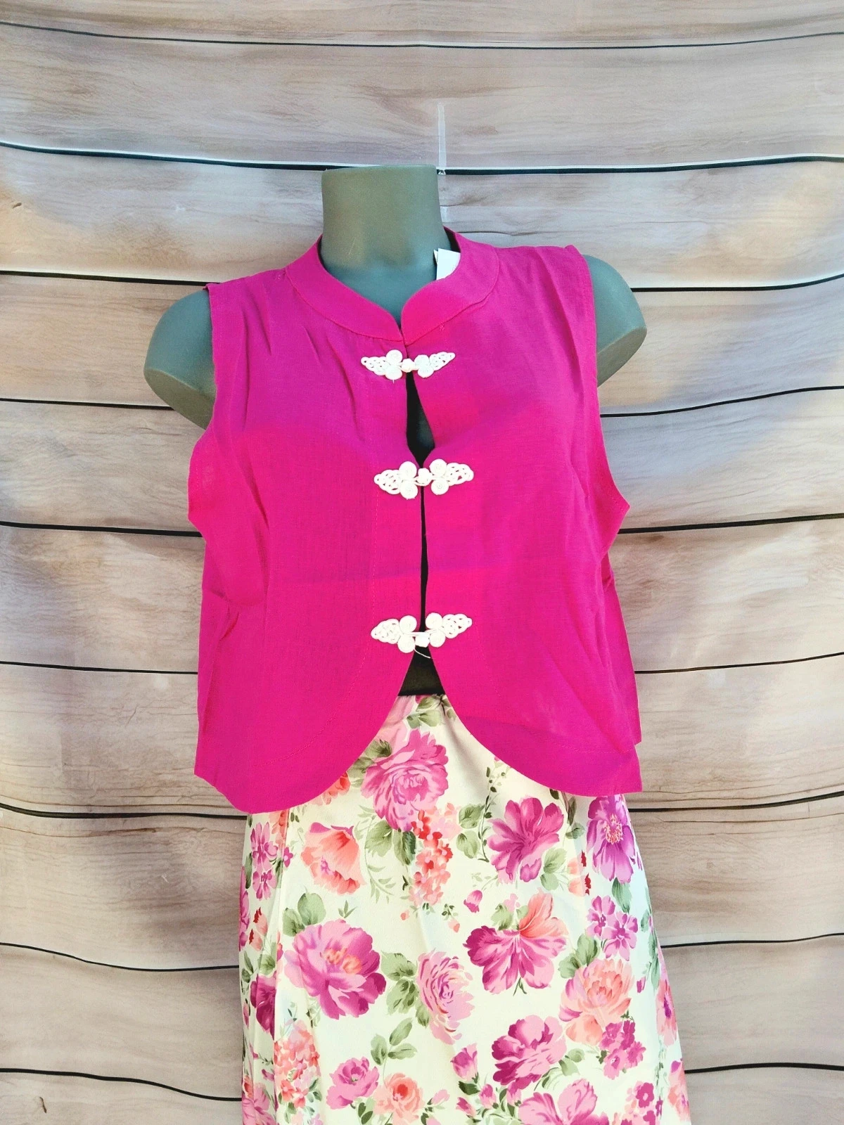 Fucsia Armonias-vest – Maat L (klein als een M)💜 – photo 3